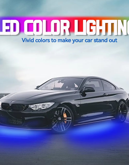 Load image into Gallery viewer, Car Underbody Light Decorative Lamp Neon LED RGB Car Underglow Bottom Light Remote/App Control Flexible Waterproof LED Strip
