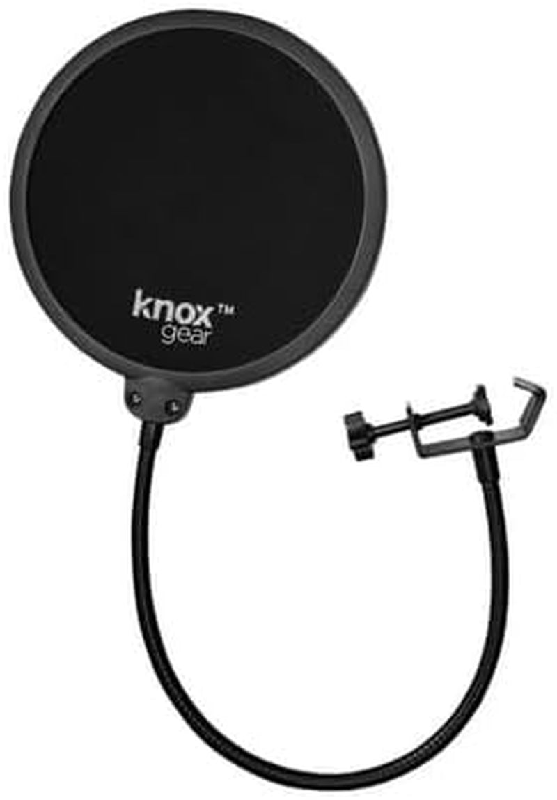 Yeti USB Microphone (Blackout) Bundle with Knox Gear Headphones and Pop Filter (3 Items)