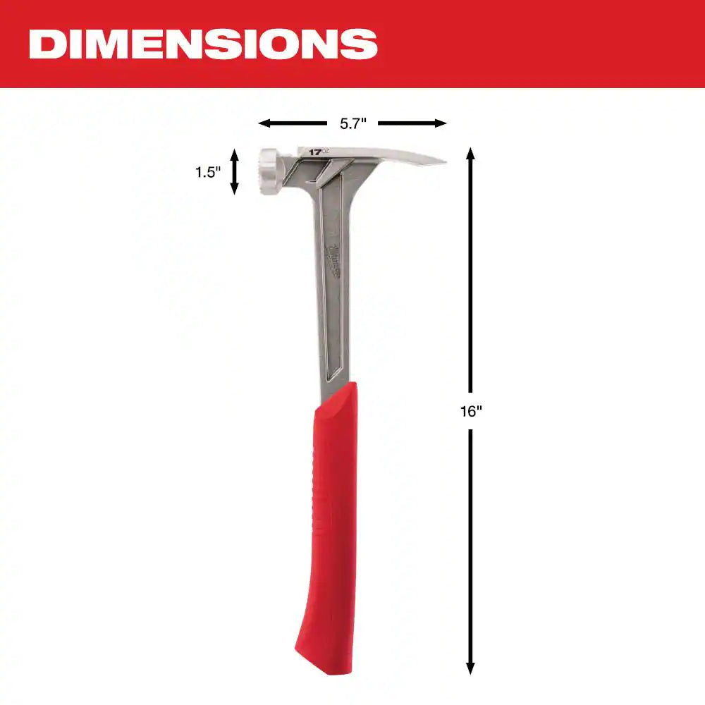 21 Oz. Milled Face Poly Handle Hammer